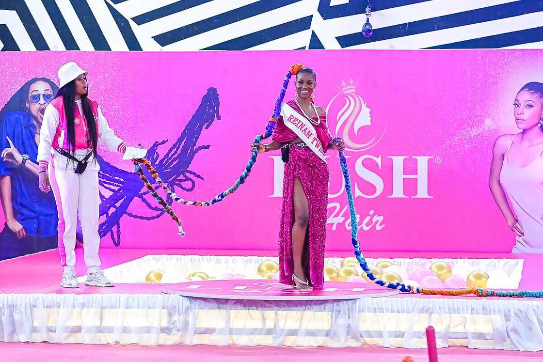 BBNaija S7: Lush Hair Sets the Record of the Longest Braids with Team Kinky Royale BBNaija S7: Lush Hair Sets the Record of the Longest Braids with Team Kinky Royale