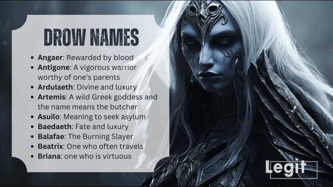 Female drow names