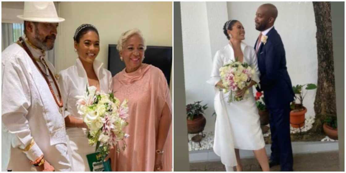 Photos of Nenesi Ibru with her parents.