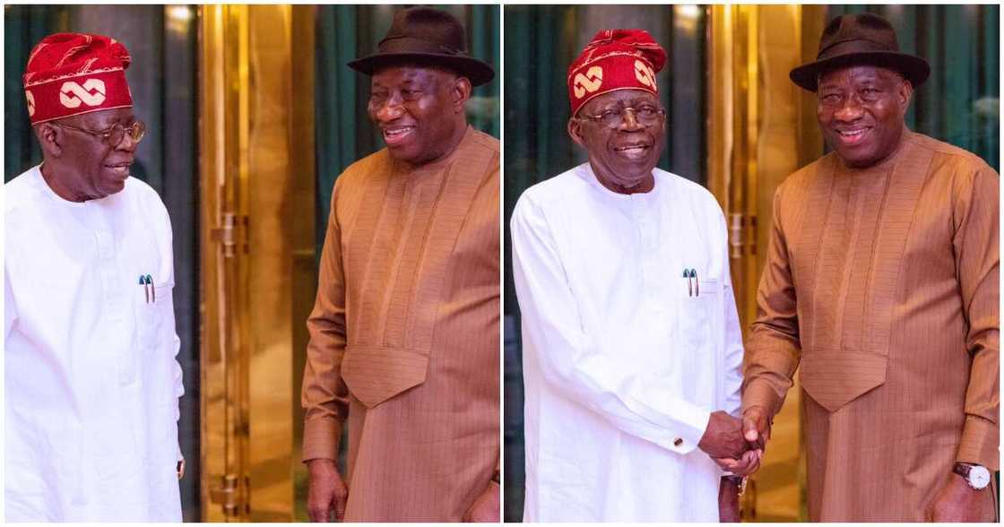 Jonathan visits Tinubu/ Tinubu and Jonathan in meeting/ Jonathan speaks on Mali referendum Jonathan visits Tinubu/ Tinubu and Jonathan in meeting/ Jonathan speaks on Mali referendum