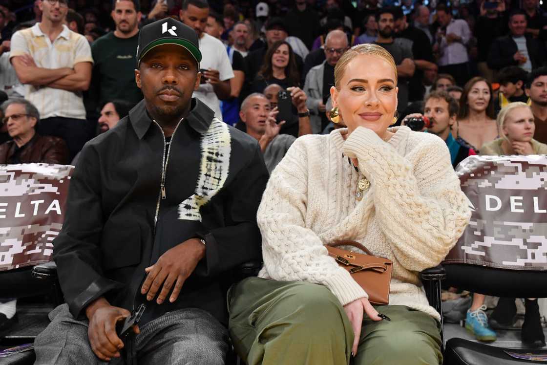 Rich Paul and Adele attend a basketball game Rich Paul and Adele attend a basketball game