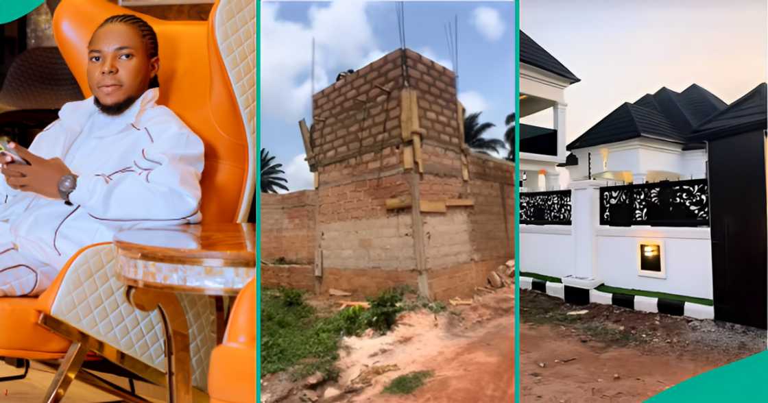 Man shows off luxury building he built from scratch Man shows off luxury building he built from scratch