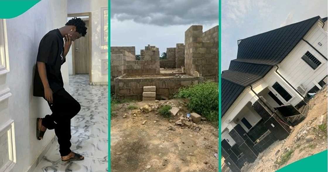 Nigerian man named Lalor completes his impressive bungalow as video trends on TikTok. Nigerian man named Lalor completes his impressive bungalow as video trends on TikTok.
