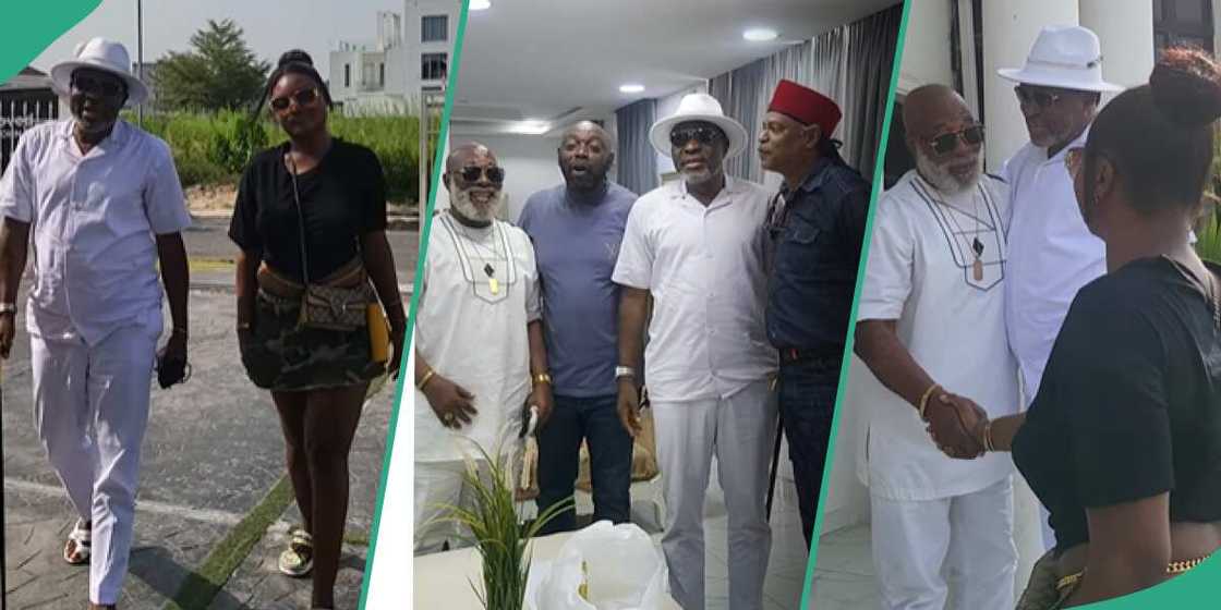 Kanayo o Kanayo introduces his new wife Seyi to his colleagues.