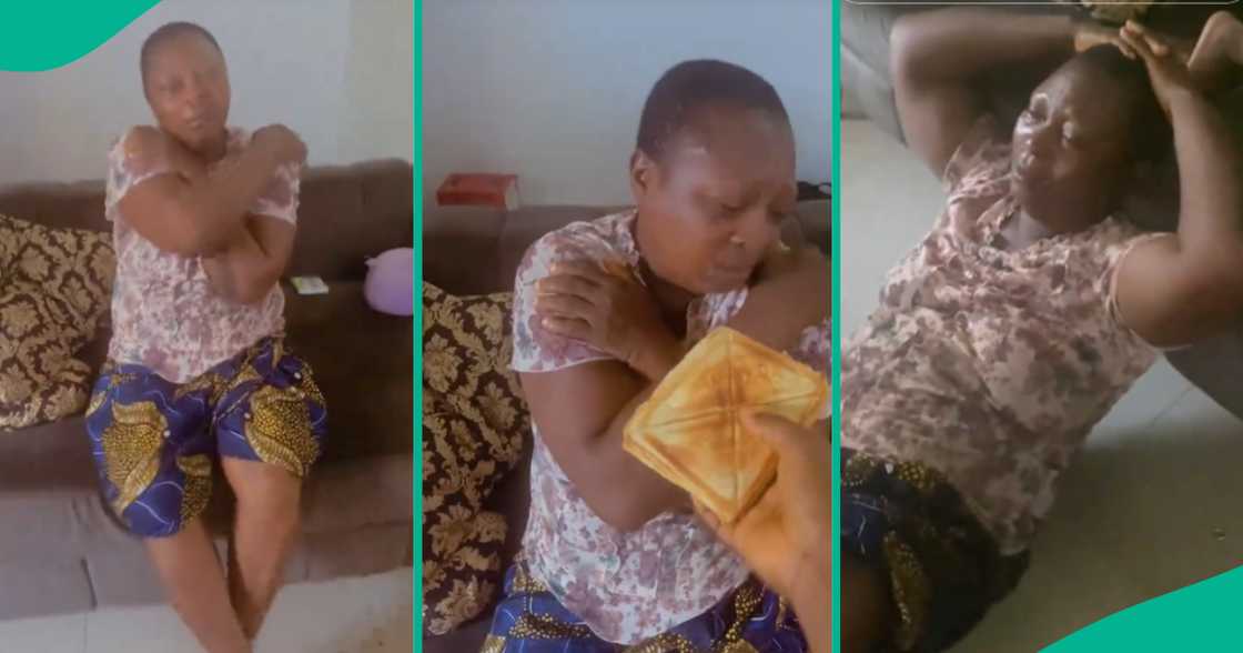 Nigerian woman who lost her dog. Nigerian woman who lost her dog.