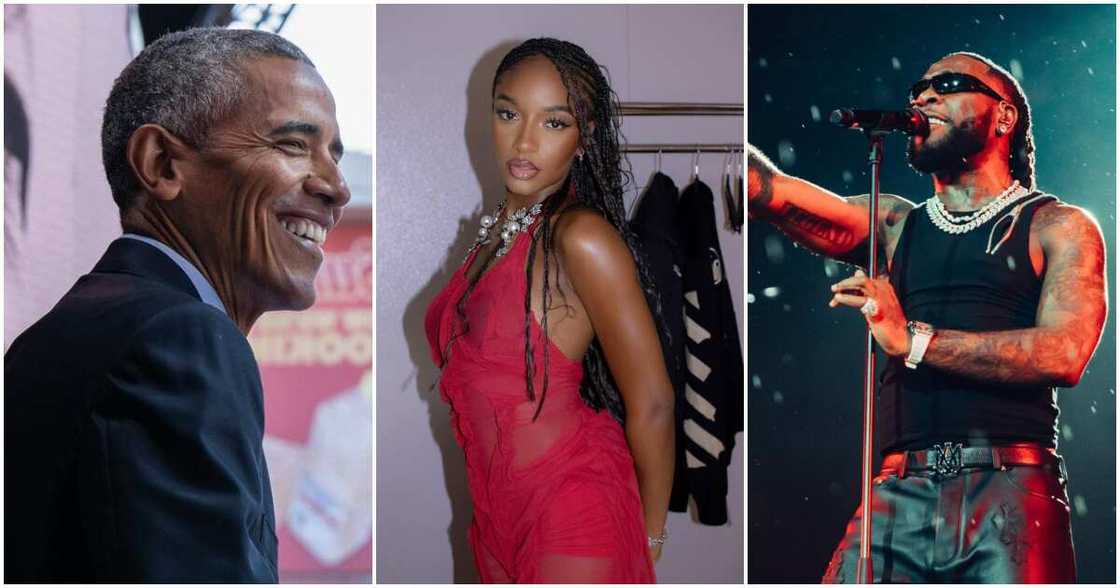 Obama names Ayra Starr, Burna Boy on his 2023 summer playlist. Obama names Ayra Starr, Burna Boy on his 2023 summer playlist.