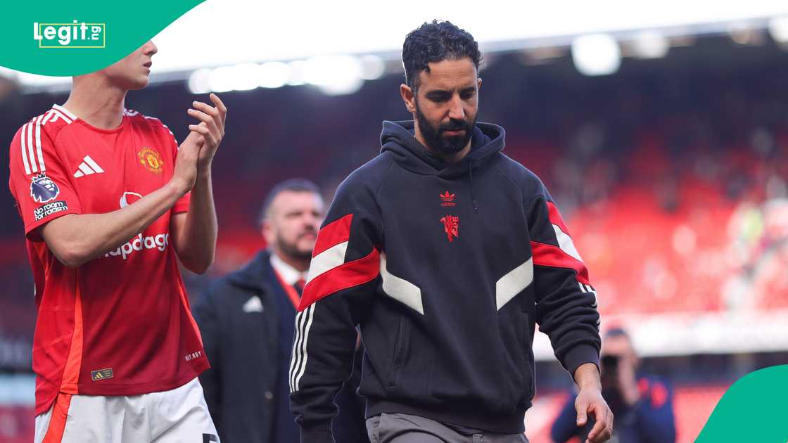 Ruben Amorim, Manchester United. Ruben Amorim, Manchester United.