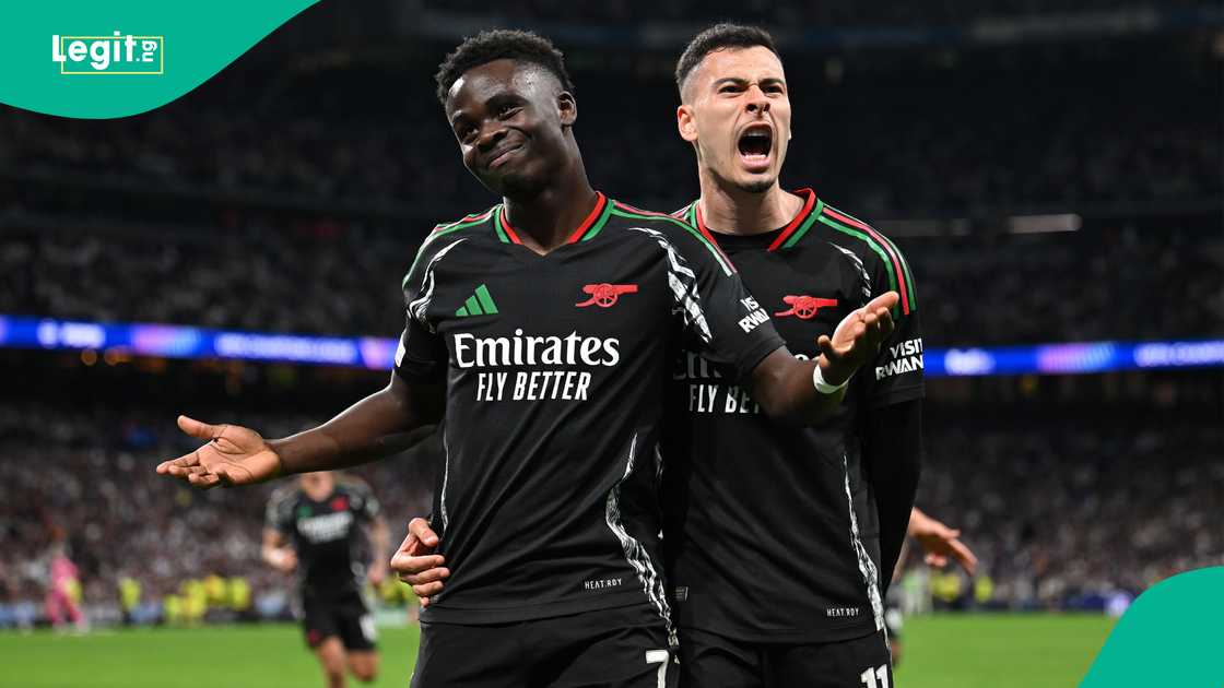 Bukayo Saka, Arsenal, Real Madrid, UEFA Champions League Bukayo Saka, Arsenal, Real Madrid, UEFA Champions League