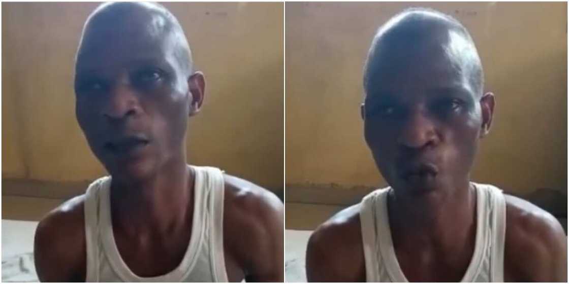 Man express gratitude to foundation Man express gratitude to foundation