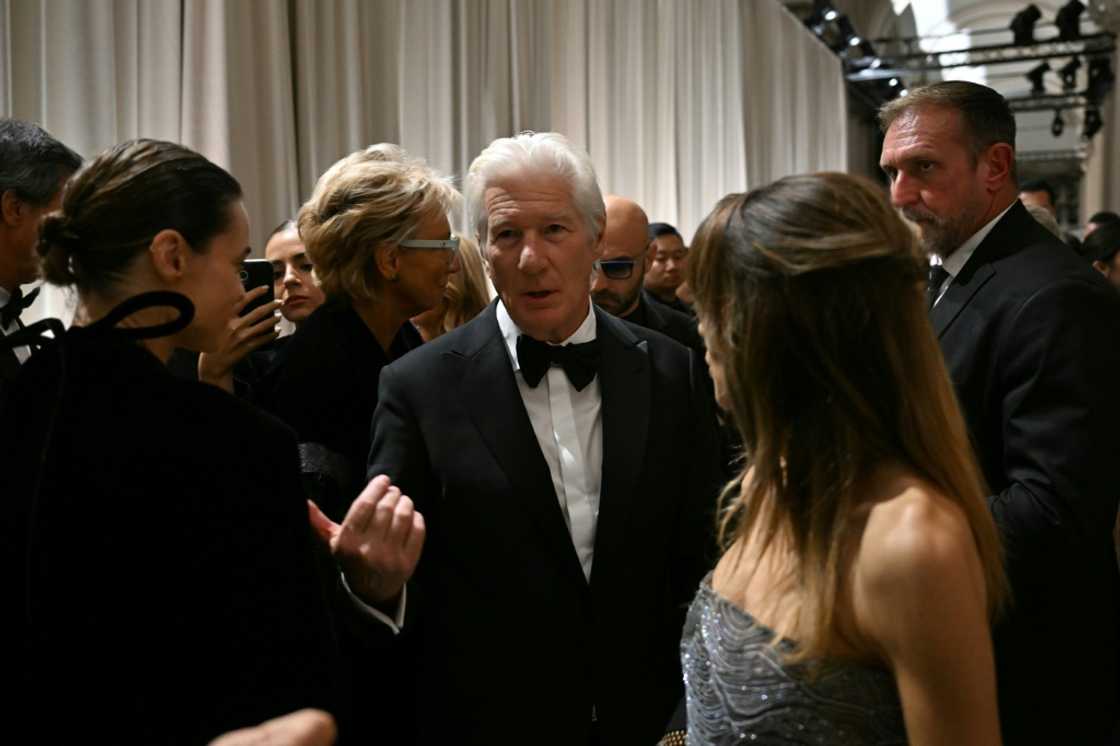 Richard Gere was among the celebrities attending the show Richard Gere was among the celebrities attending the show