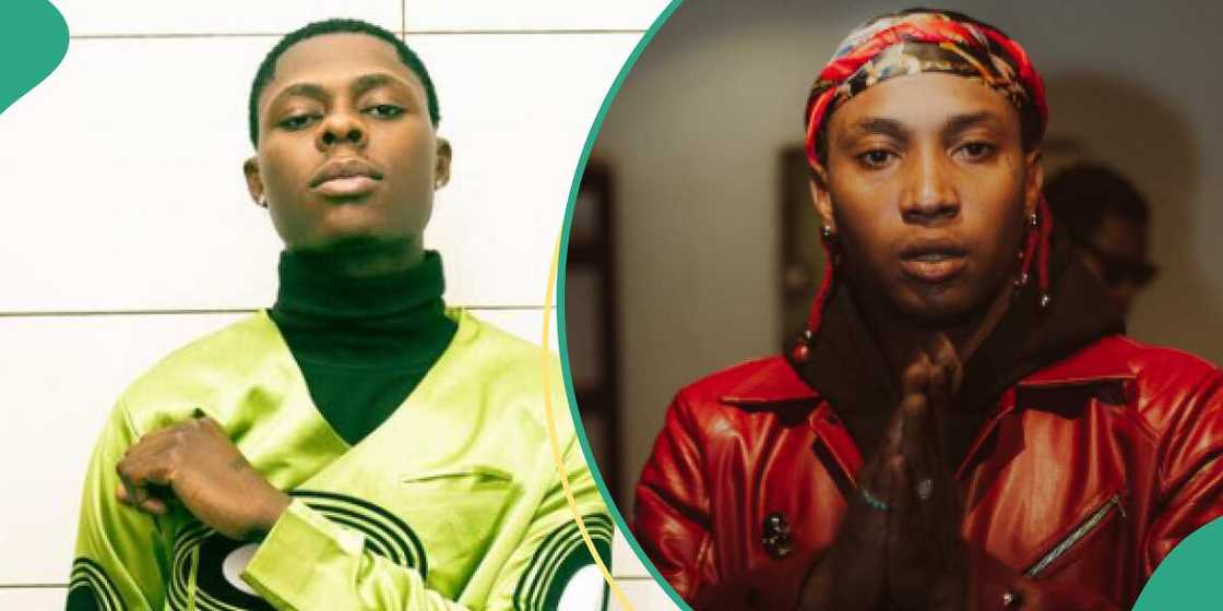 Late Mohbad and Bella Shmurda Late Mohbad and Bella Shmurda