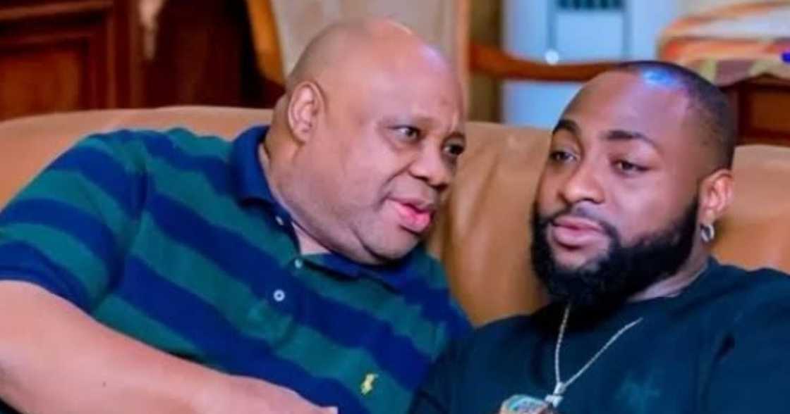 Governor Ademola Adeleke fans applaud his dance steps to Davido's song Governor Ademola Adeleke fans applaud his dance steps to Davido's song