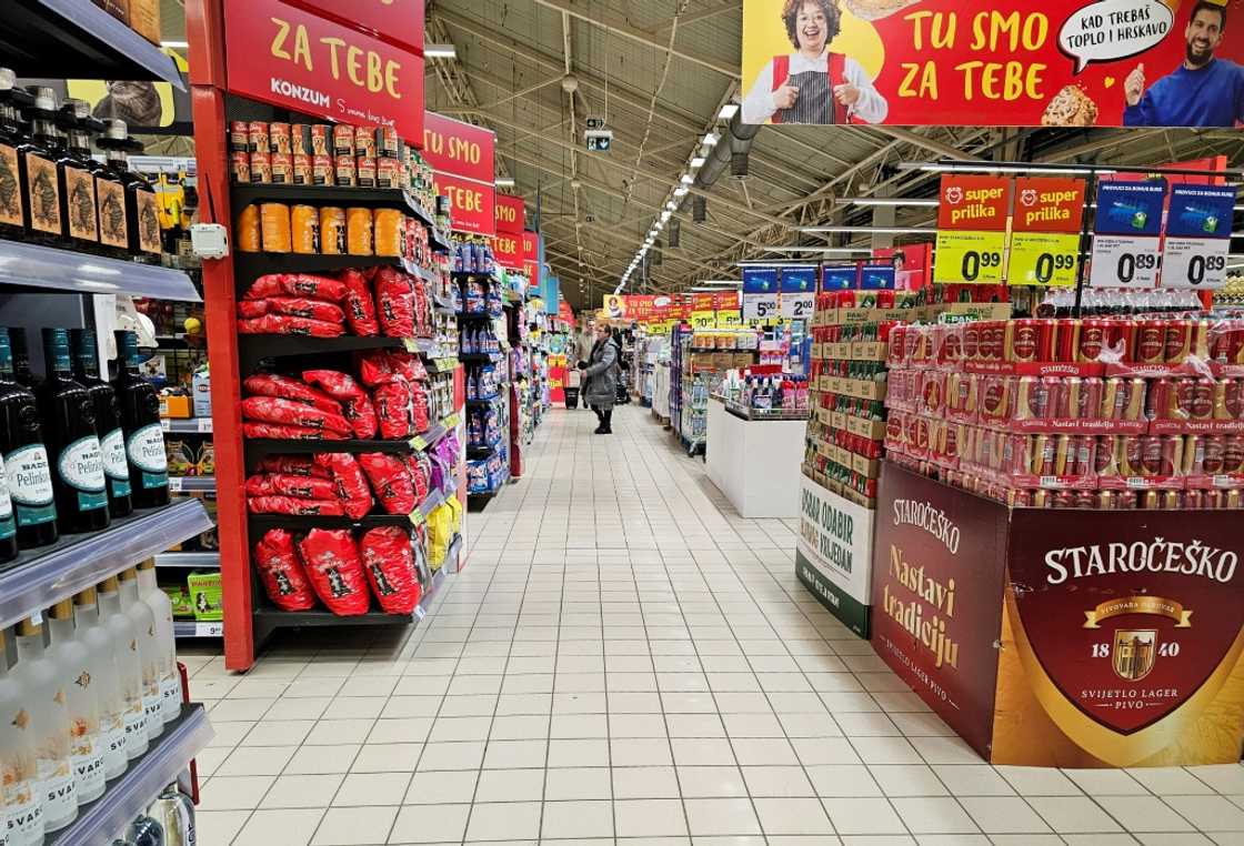 Many stores in Croatia were nearly empty on Friday as consumers heeded a shopping boycott over high prices