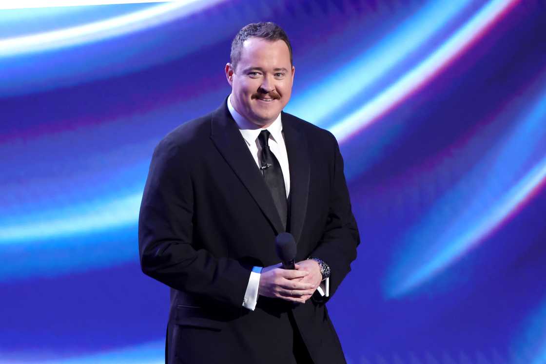 Shane Gillis speaks onstage during the ESPY Awards at Dolby Theatre in Hollywood, California Shane Gillis speaks onstage during the ESPY Awards at Dolby Theatre in Hollywood, California