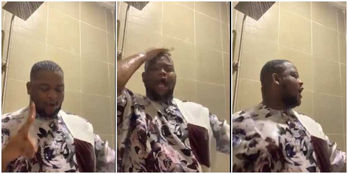 Viral Video of Nigerian Student Cramming for Bar Exams under a Running Shower Sparks Massive Reactions Viral Video of Nigerian Student Cramming for Bar Exams under a Running Shower Sparks Massive Reactions