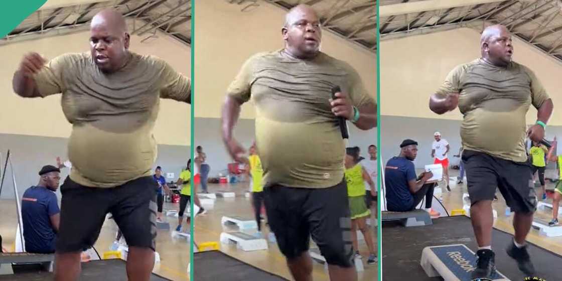 Fitness trainer who is plus-sized. Fitness trainer who is plus-sized.