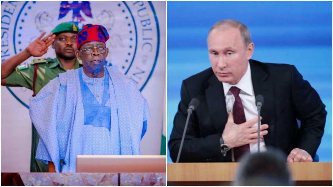 Bola Tinubu/Vladimir Putin/NNPP/APC/Morocco/Ivory Coast/Benin/Liberia/Republic of Guinea/ Cote d’Ivoire