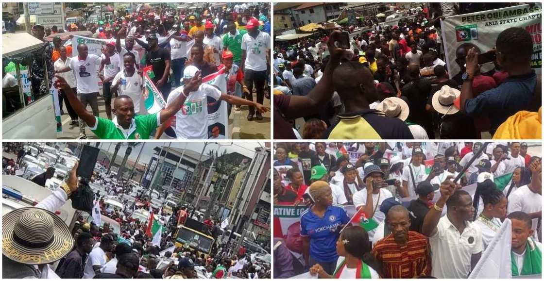 Thousands in support of Peter Obi Thousands in support of Peter Obi
