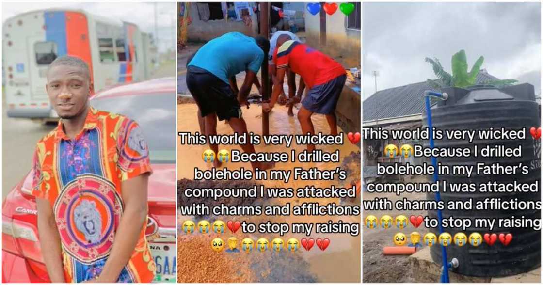 Nigerian man, attack, affliction, drilling borehole Nigerian man, attack, affliction, drilling borehole