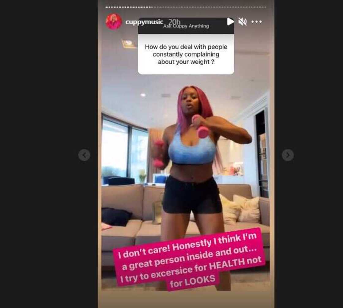 DJ Cuppy answers fans during question and answer session. DJ Cuppy answers fans during question and answer session.