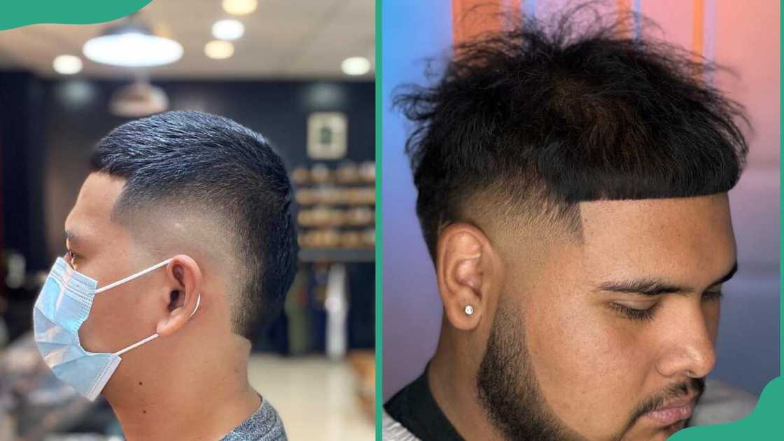 Low burst fade with a textured crop Low burst fade with a textured crop