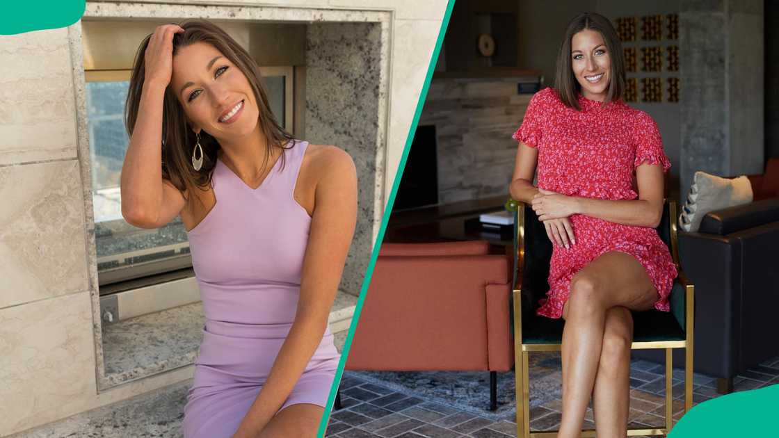 Ella Dorsey is seen in purple and red dresses Ella Dorsey is seen in purple and red dresses