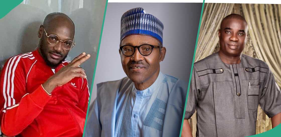 Late president Buhari confers 2baba, Burna Boy and 4 other celebrities with national honour. Late president Buhari confers 2baba, Burna Boy and 4 other celebrities with national honour.