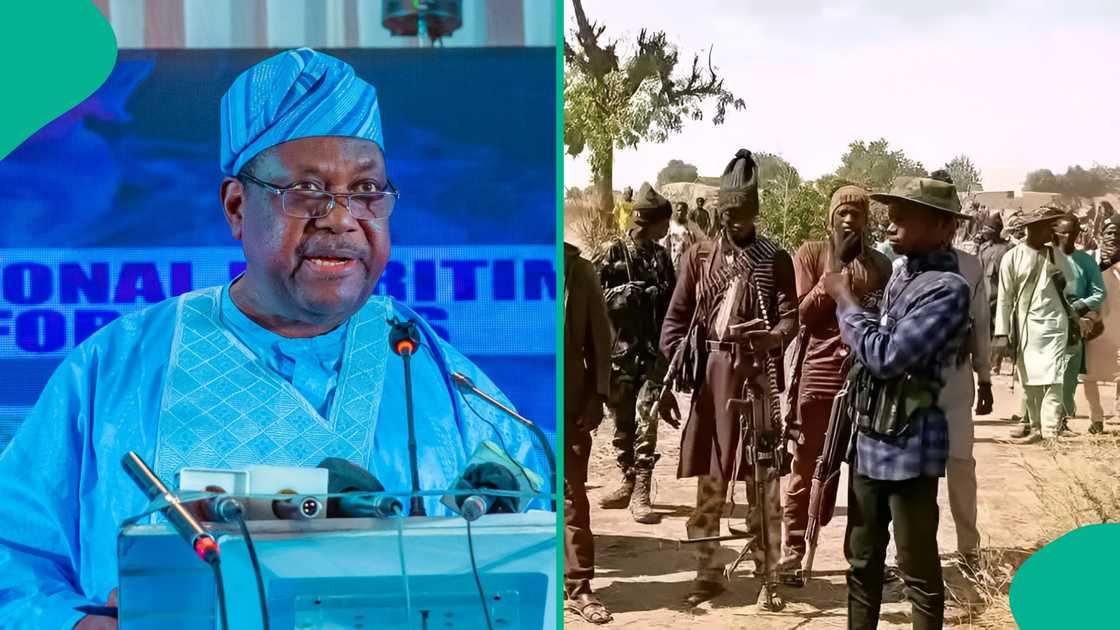 Sanata George Akume da wasu 'yan bindiga