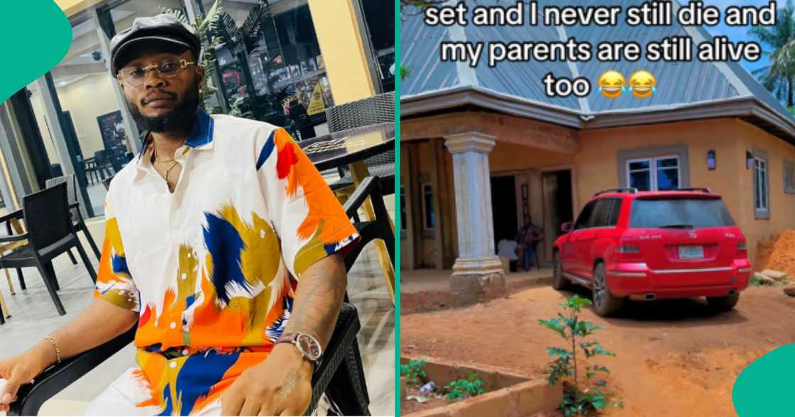 Man posts his almost completed house, shades his uncle Man posts his almost completed house, shades his uncle