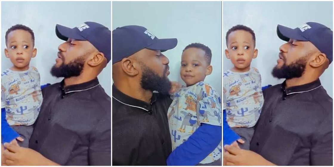 Yul Edochie and son Star Dike Yul Edochie and son Star Dike