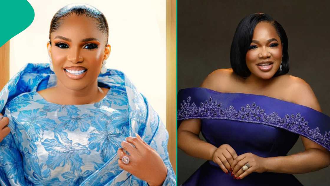 Toyin Abraham drums support for Iyabo Ojo's new movie The Return of Arinzo. Toyin Abraham drums support for Iyabo Ojo's new movie The Return of Arinzo.