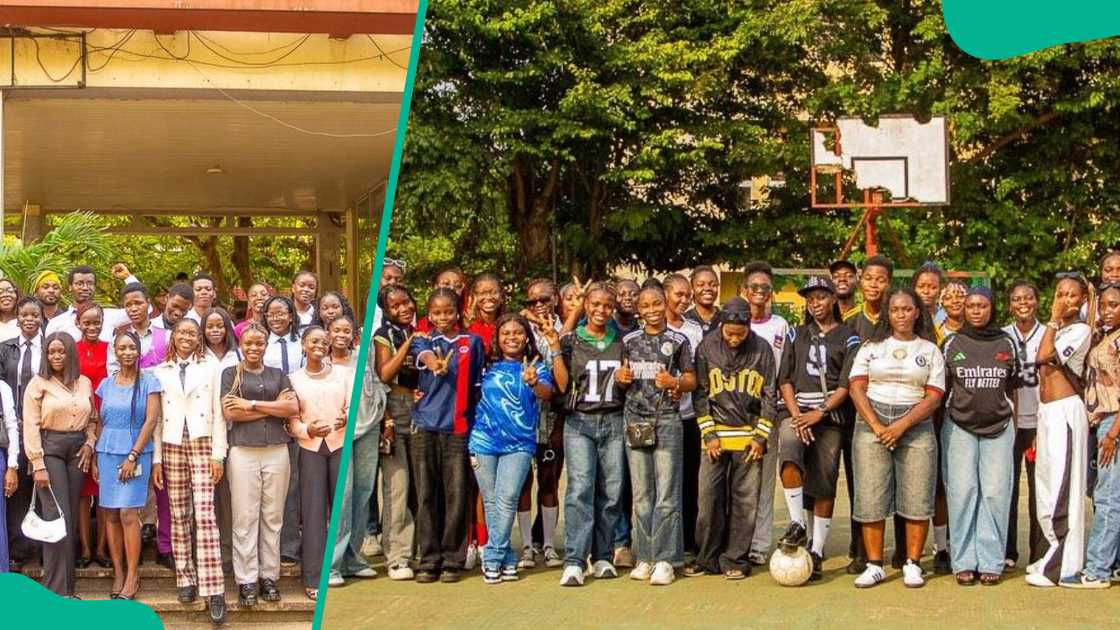 BA students at UI posing for a group photo.