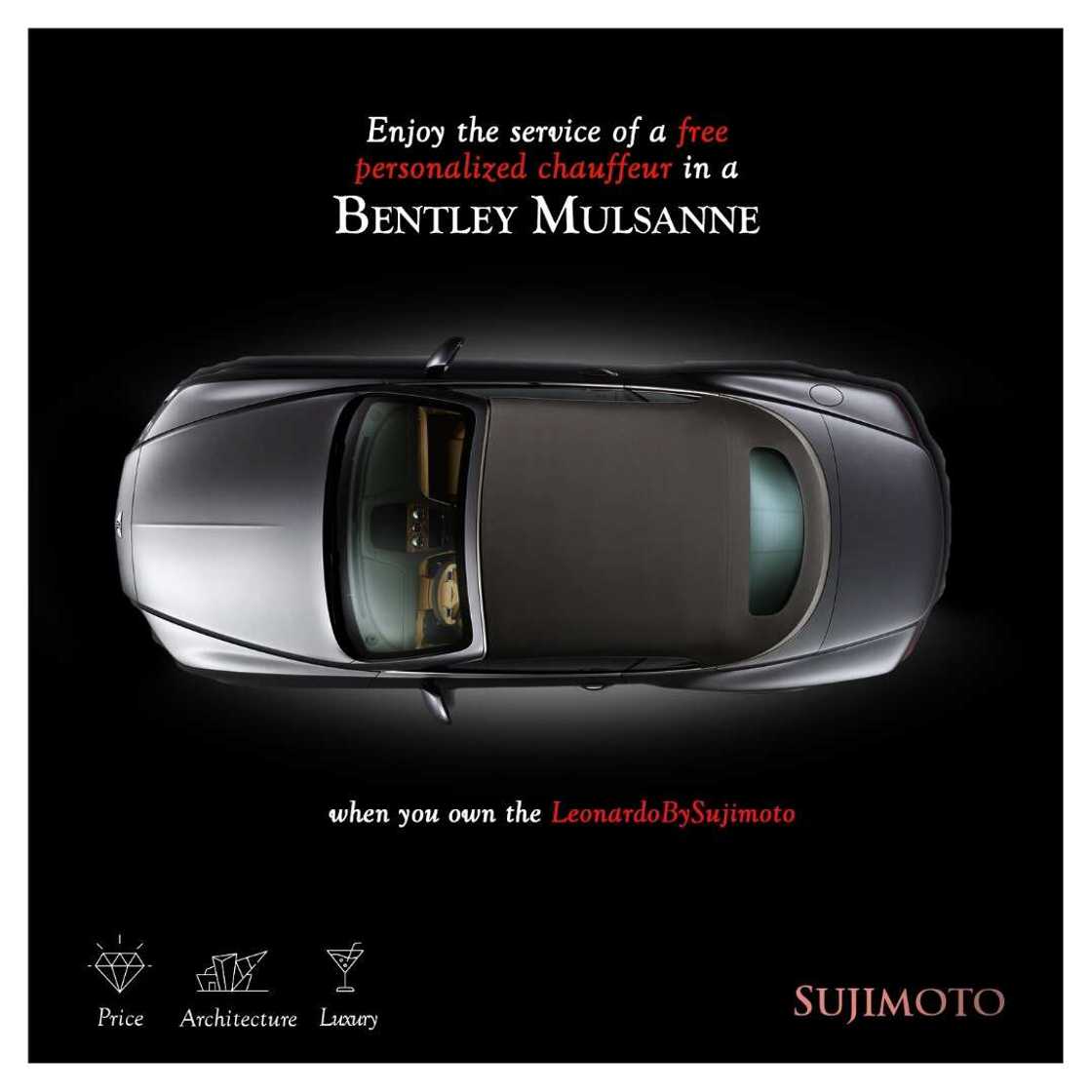 Own a Bentley Mulsanne When You Live in Africa’s Most Luxurious Condominium - Leonardo By Sujimoto