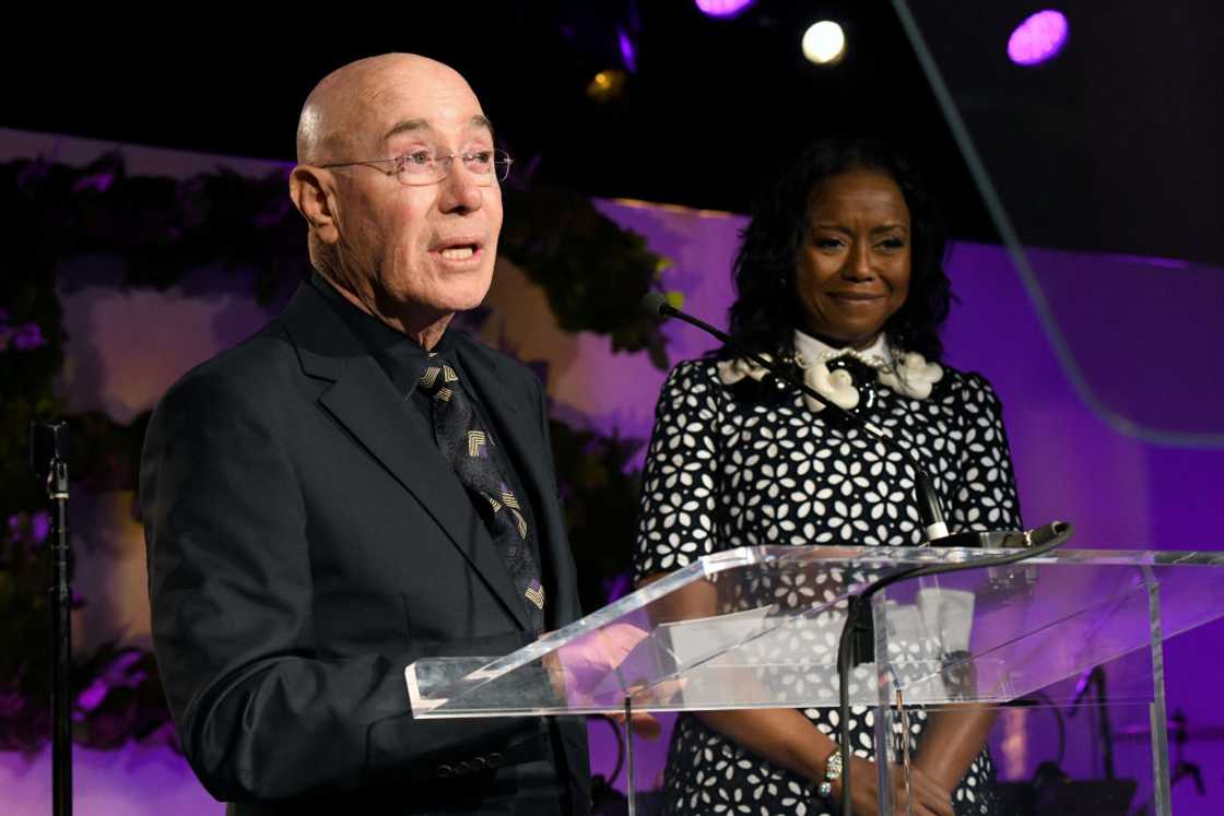 David Lawrence Geffen and Mellody Hobson David Lawrence Geffen and Mellody Hobson