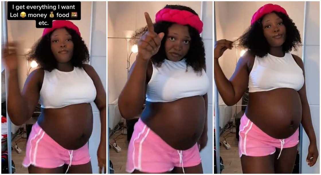 Photos of pretty black woman who is pregnant. Photos of pretty black woman who is pregnant.