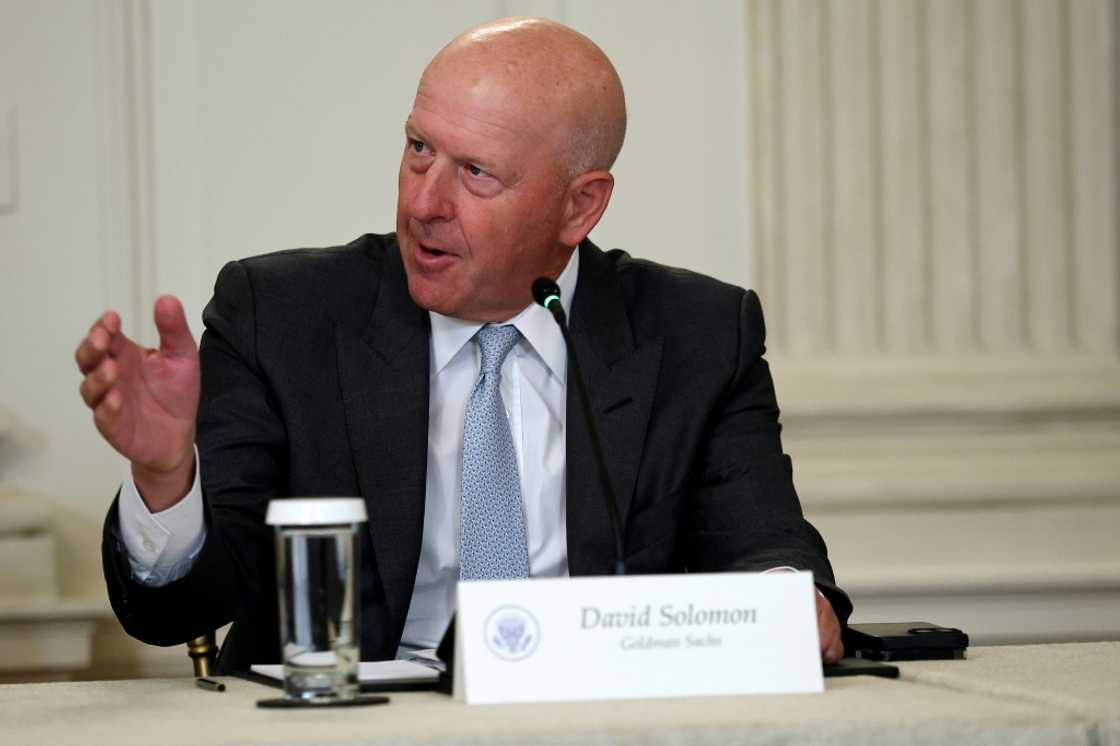 Goldman Sachs CEO David Solomon, shown here at a June White House event, expects an uptick in mergers and acquisitions Goldman Sachs CEO David Solomon, shown here at a June White House event, expects an uptick in mergers and acquisitions
