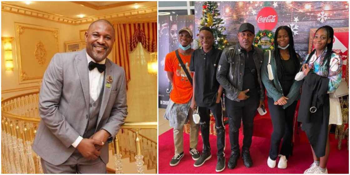 Actor Saheed Balogun poses with his lovely children (photo) Actor Saheed Balogun poses with his lovely children (photo)