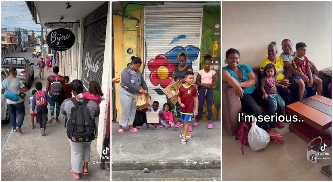 Photos of a family of seven who received the gift of house. Photos of a family of seven who received the gift of house.