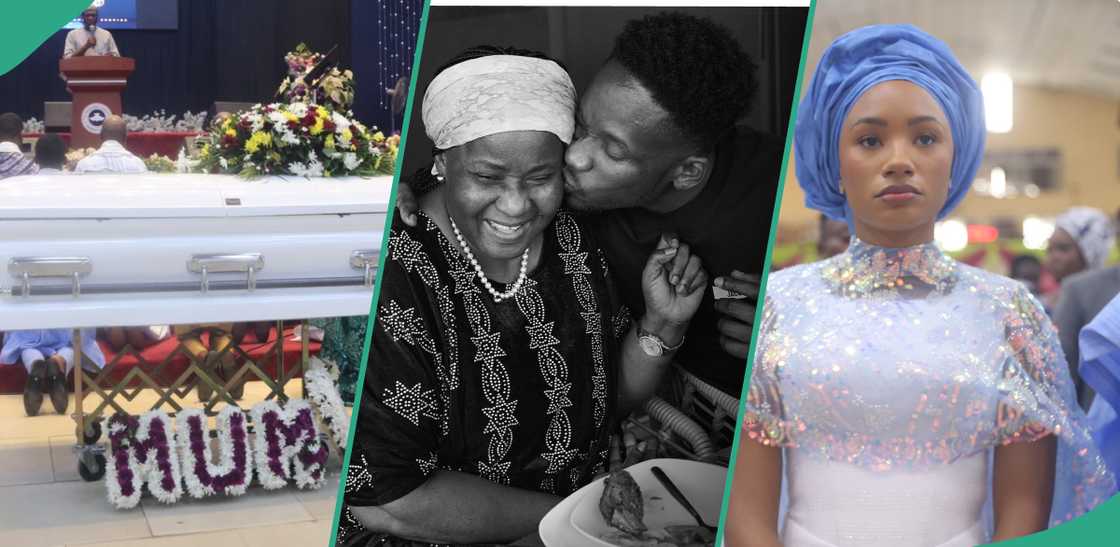 Mr Eazi buries his late mum Mr Eazi buries his late mum