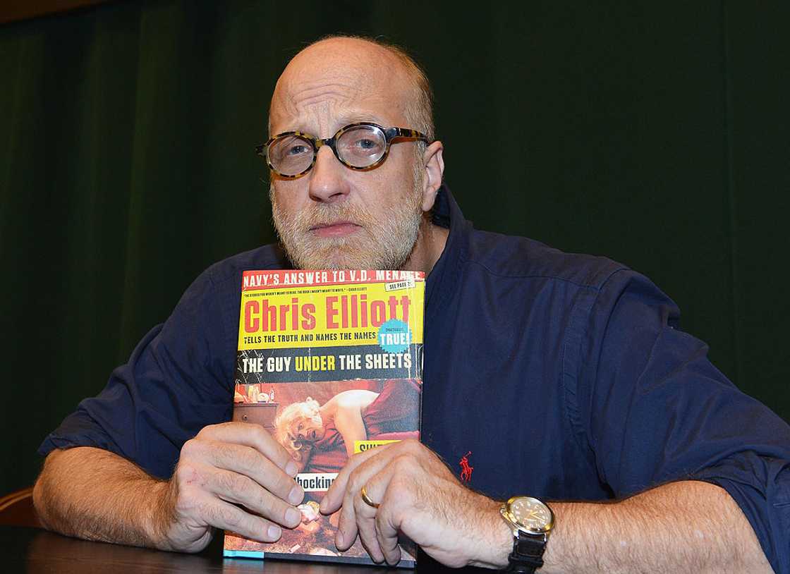 Chris Elliot promotes one of his books in New York Chris Elliot promotes one of his books in New York