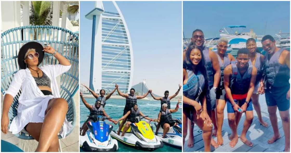 Omotola Jalade vacations with family in Dubai Omotola Jalade vacations with family in Dubai