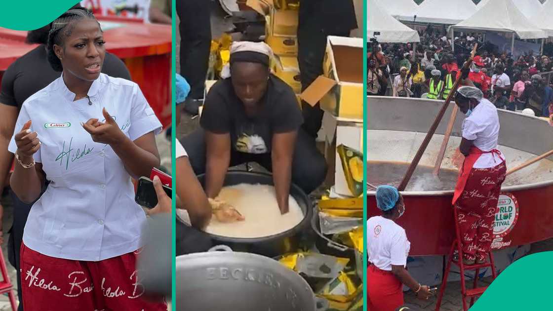 Hilda Baci's team clears public doubt about rice used at her cookathon. Hilda Baci's team clears public doubt about rice used at her cookathon.