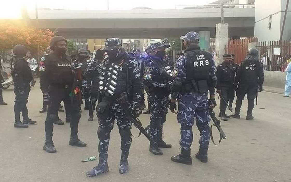 Da duminsa: Jami'an 'yan sanda sun mamaye Lekki toll gate dake Legas