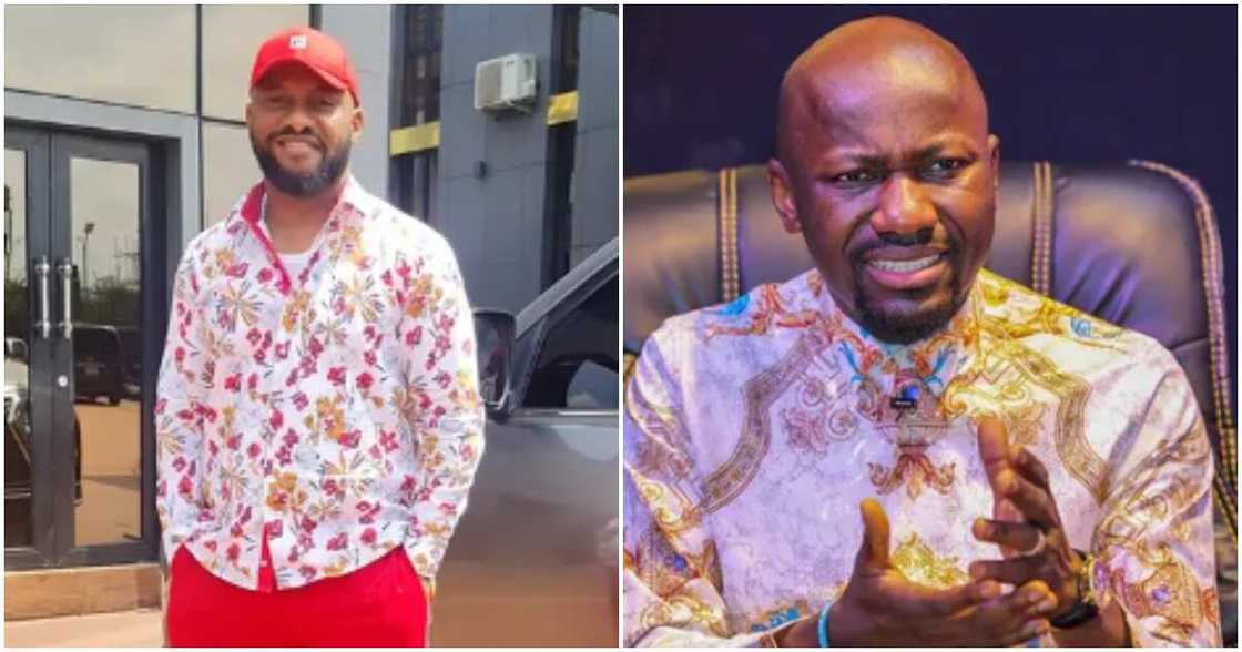 Apostle Suleman and Yul Edochie Apostle Suleman and Yul Edochie