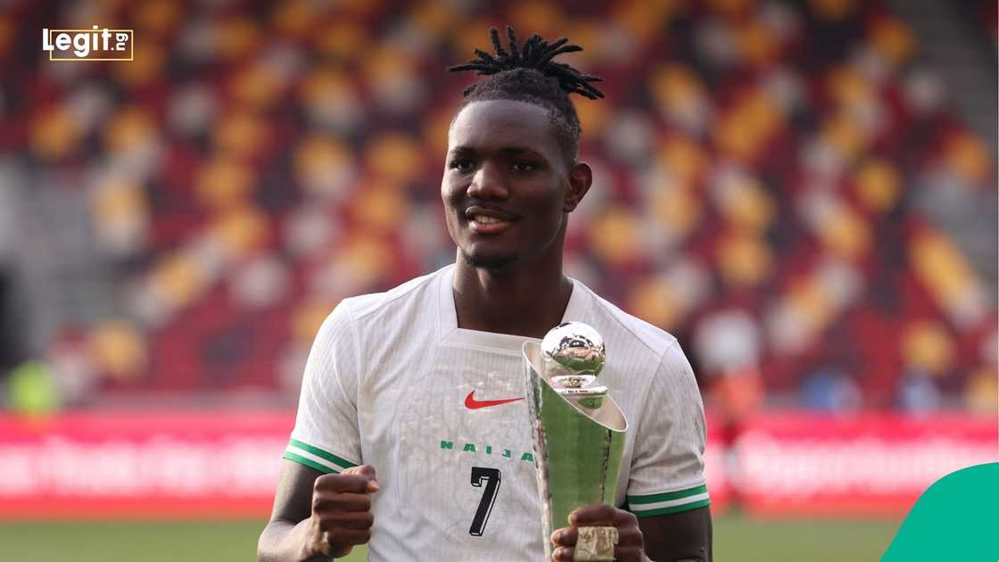 Christantus Uche, 2025 Unity Cup, Jamaica, Nigeria, Super Eagles, Brentford, England. Christantus Uche, 2025 Unity Cup, Jamaica, Nigeria, Super Eagles, Brentford, England.