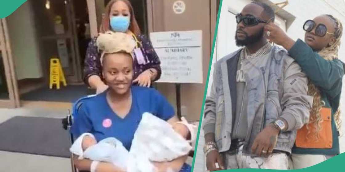 Nigerian singer Davido and his wife Nigerian singer Davido and his wife