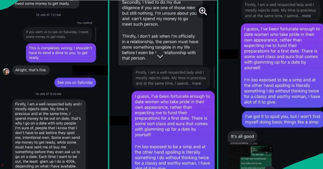 Man posts chat as lady demands N400k for makeup Man posts chat as lady demands N400k for makeup