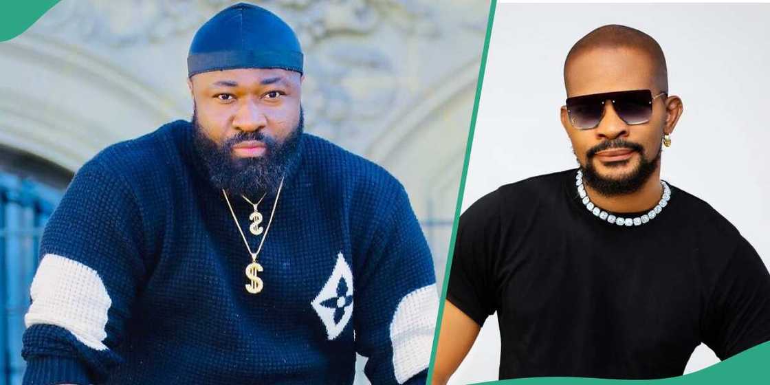 Harrysong and Uche Maduagwu fight in public. Harrysong and Uche Maduagwu fight in public.