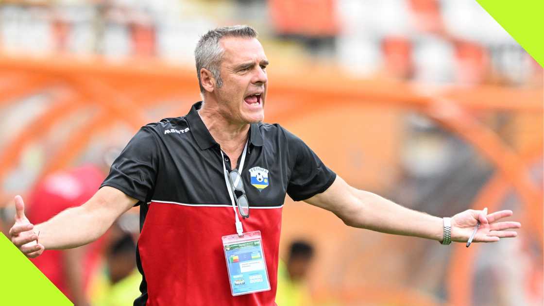 Rwanda coach Torsten Spittler during the AFCON qualifier