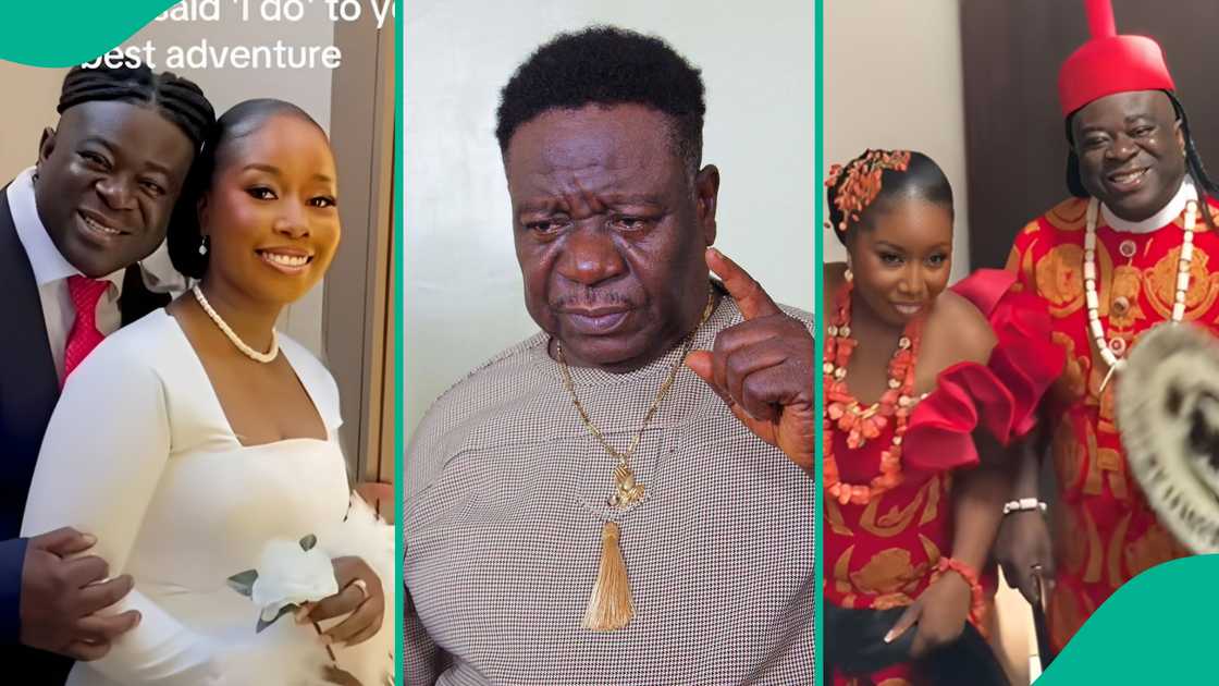 Man who shares uncanny resemblance with Mr Ibu weds.
